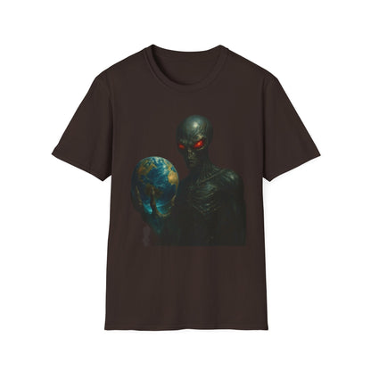 Alien - Inspired Unisex Softstyle T-Shirt, Graphic Tee, Sci - Fi Apparel, Cosmic Gift, Unisex Fashion, Space Lover's Shirt - IconVexa
