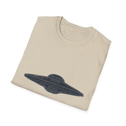 Stylish UFO Unisex Softstyle T-Shirt, Casual Tee, Space Lover Gift, Everyday Wear, Unique Graphic Shirt - IconVexa