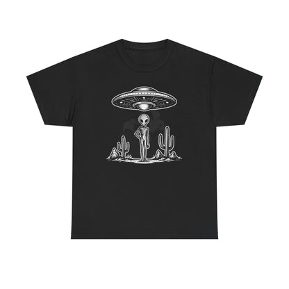 Alien Vibes Unisex Heavy Cotton Tee - Out of This World Design, Sci - Fi Shirt for Enthusiasts, Gift for Space Lovers, Graphic Tee, [...] - IconVexa