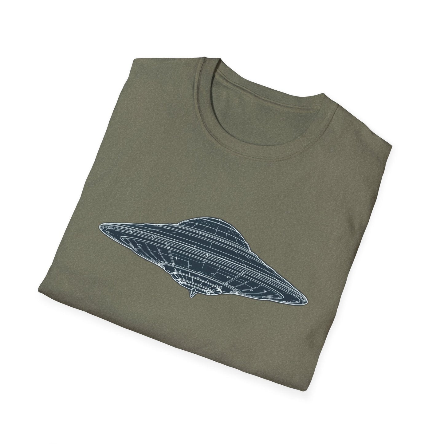 Unisex UFO Graphic T-Shirt, Fun Gift for Space Lovers, Casual Wear, Extra Soft T-Shirt, Birthday Gift, Geeky Apparel, Space Themed Clothing - IconVexa