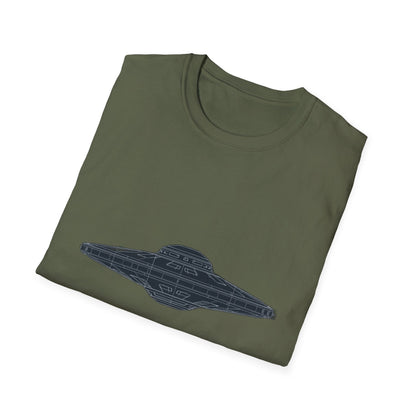 Stylish UFO Unisex Softstyle T-Shirt, Casual Tee, Space Lover Gift, Everyday Wear, Unique Graphic Shirt - IconVexa