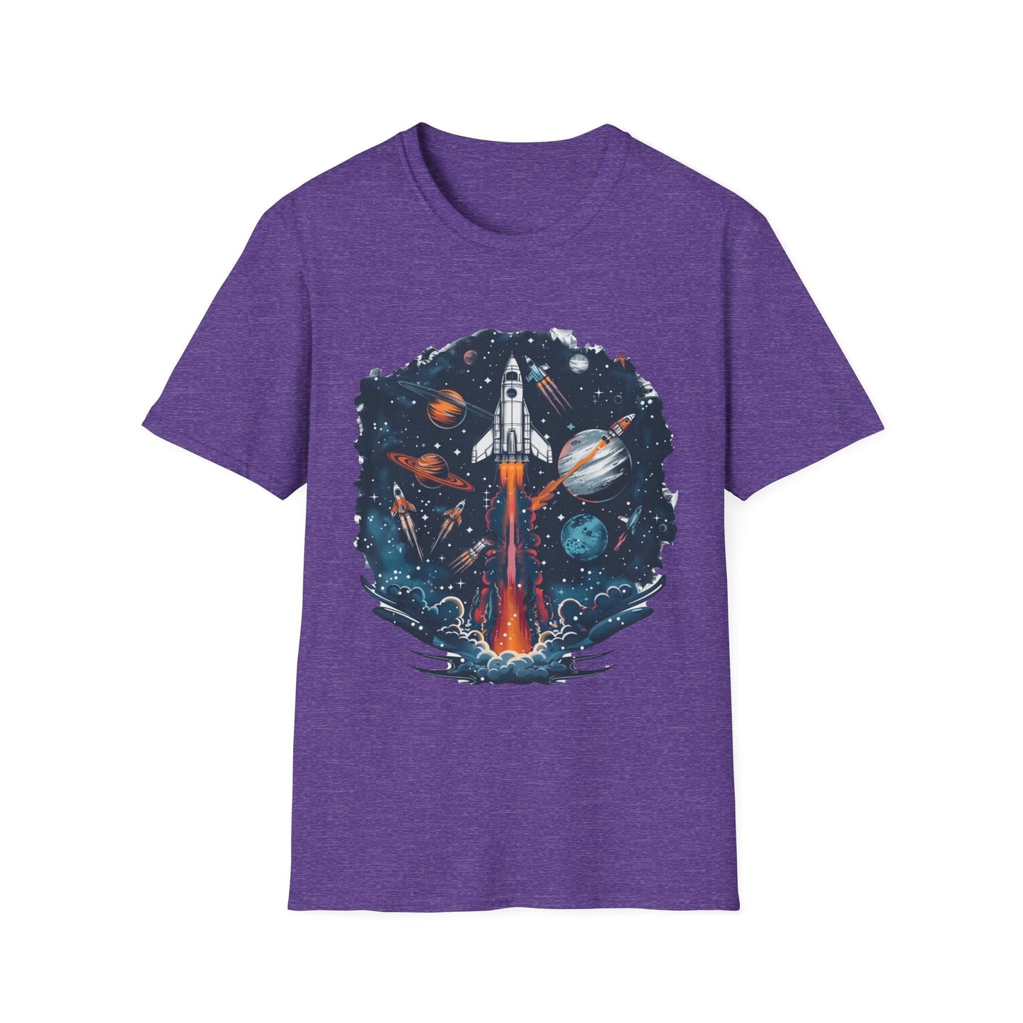Cosmic Adventure T-Shirt - Unisex Rocket Space Tee, Astronaut Gift, Science Lover Shirt, Outer Space Apparel, Gift for Stargazers - IconVexa
