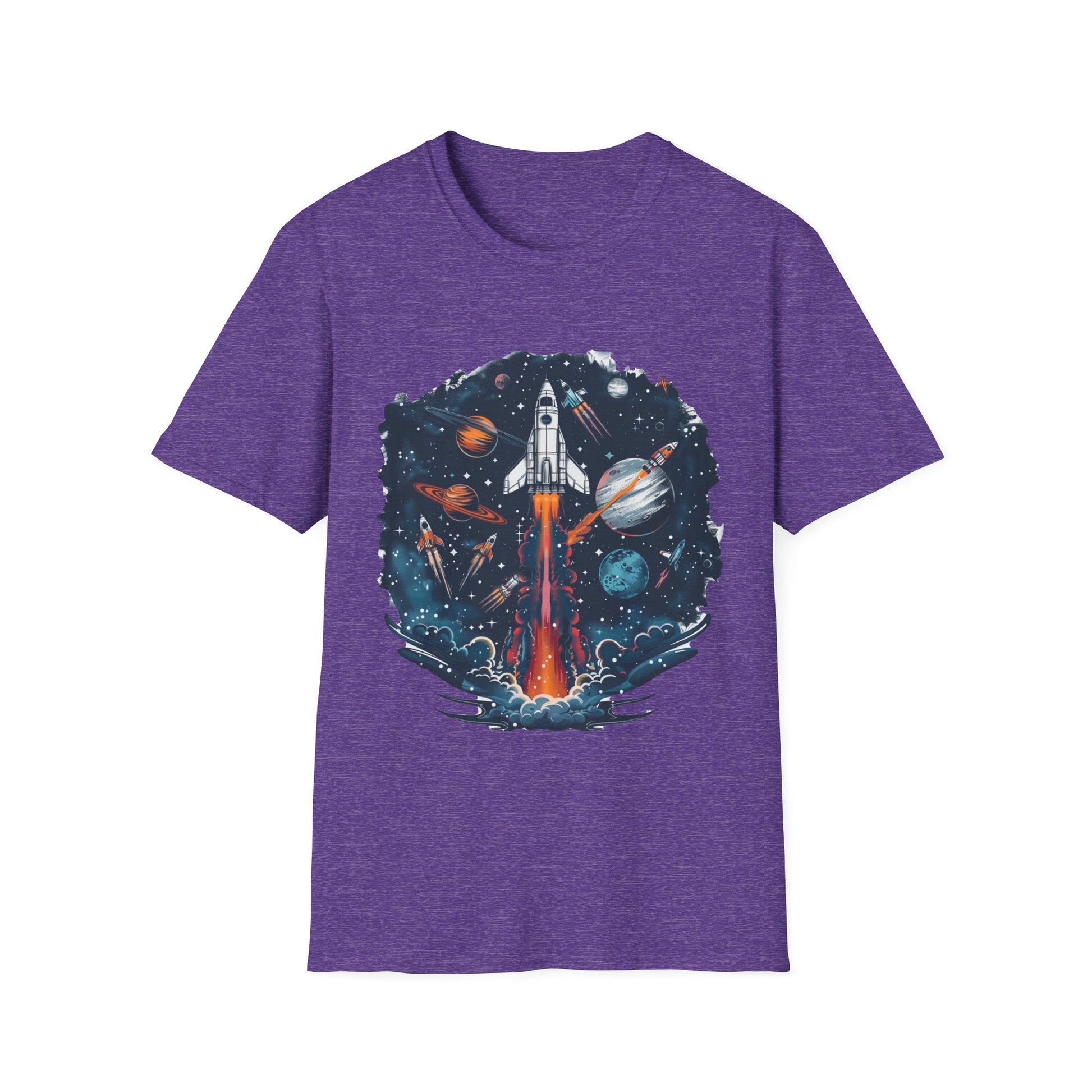 Cosmic Adventure T-Shirt - Unisex Rocket Space Tee, Astronaut Gift, Science Lover Shirt, Outer Space Apparel, Gift for Stargazers - IconVexa