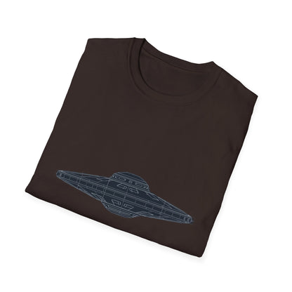 Stylish UFO Unisex Softstyle T-Shirt, Casual Tee, Space Lover Gift, Everyday Wear, Unique Graphic Shirt - IconVexa