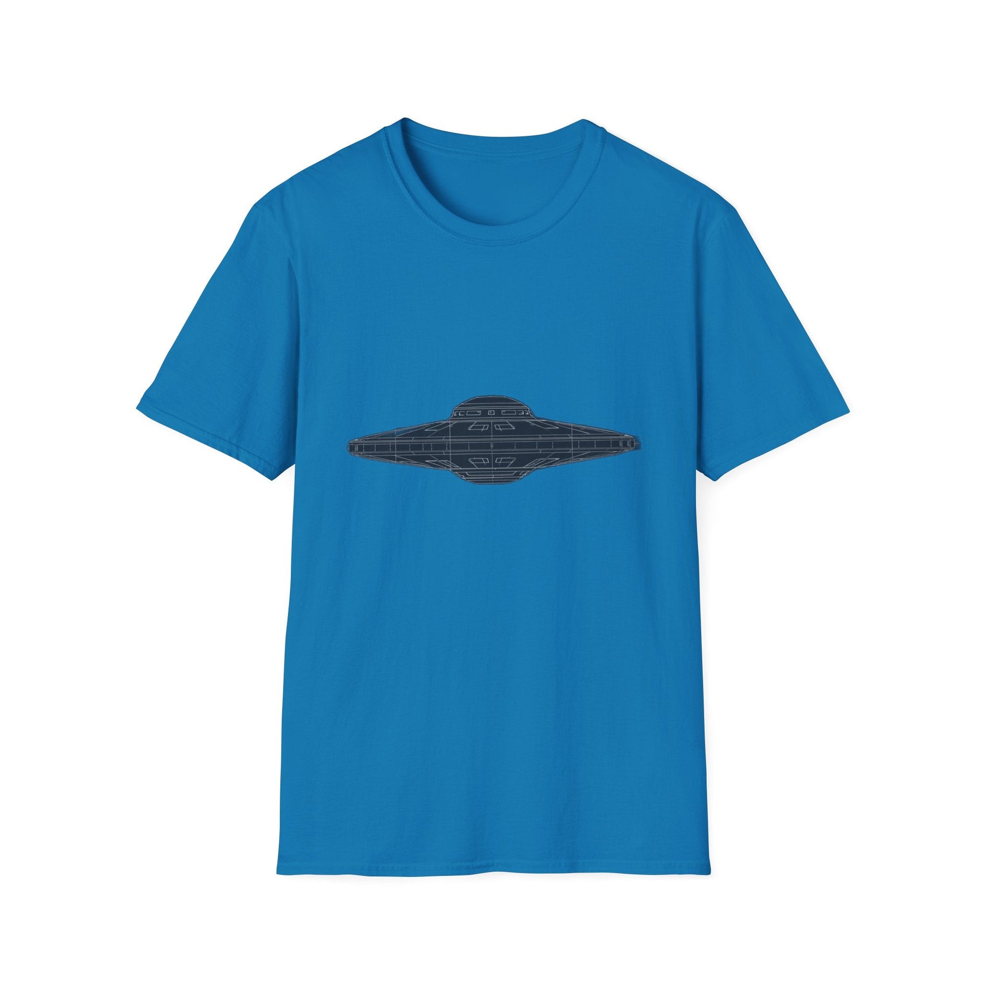 Stylish UFO Unisex Softstyle T-Shirt, Casual Tee, Space Lover Gift, Everyday Wear, Unique Graphic Shirt - IconVexa