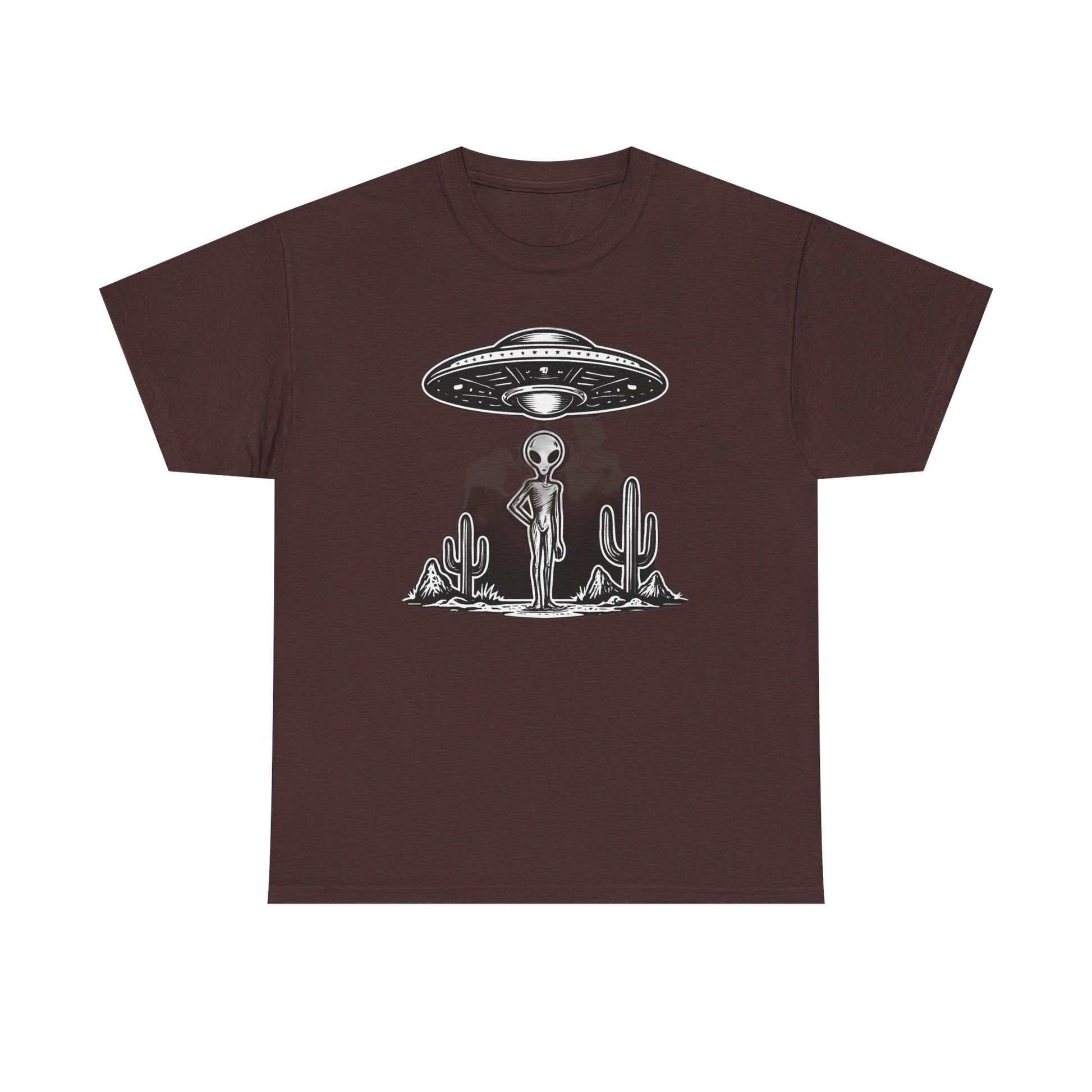 Alien Vibes Unisex Heavy Cotton Tee - Out of This World Design, Sci - Fi Shirt for Enthusiasts, Gift for Space Lovers, Graphic Tee, [...] - IconVexa