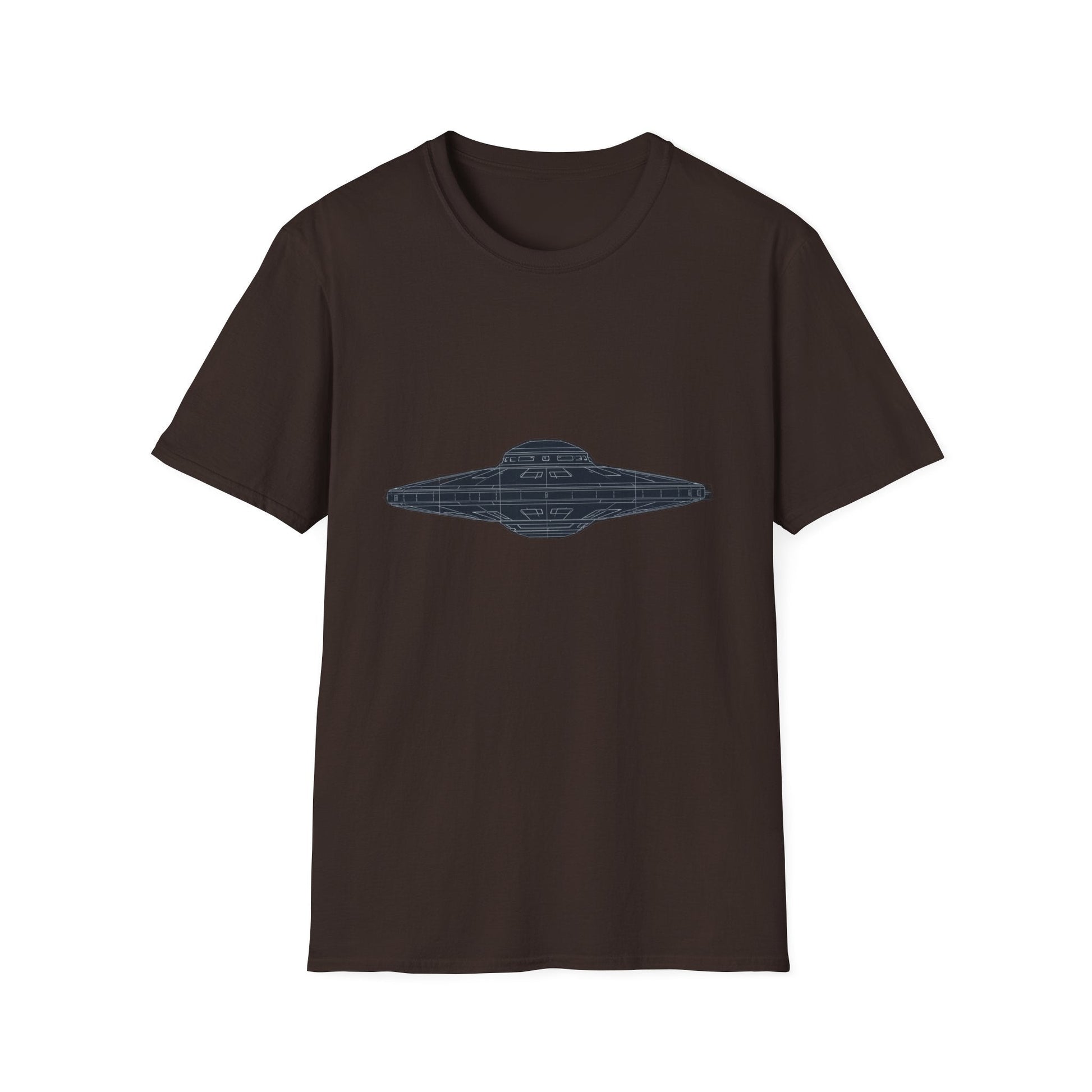 Stylish UFO Unisex Softstyle T-Shirt, Casual Tee, Space Lover Gift, Everyday Wear, Unique Graphic Shirt - IconVexa