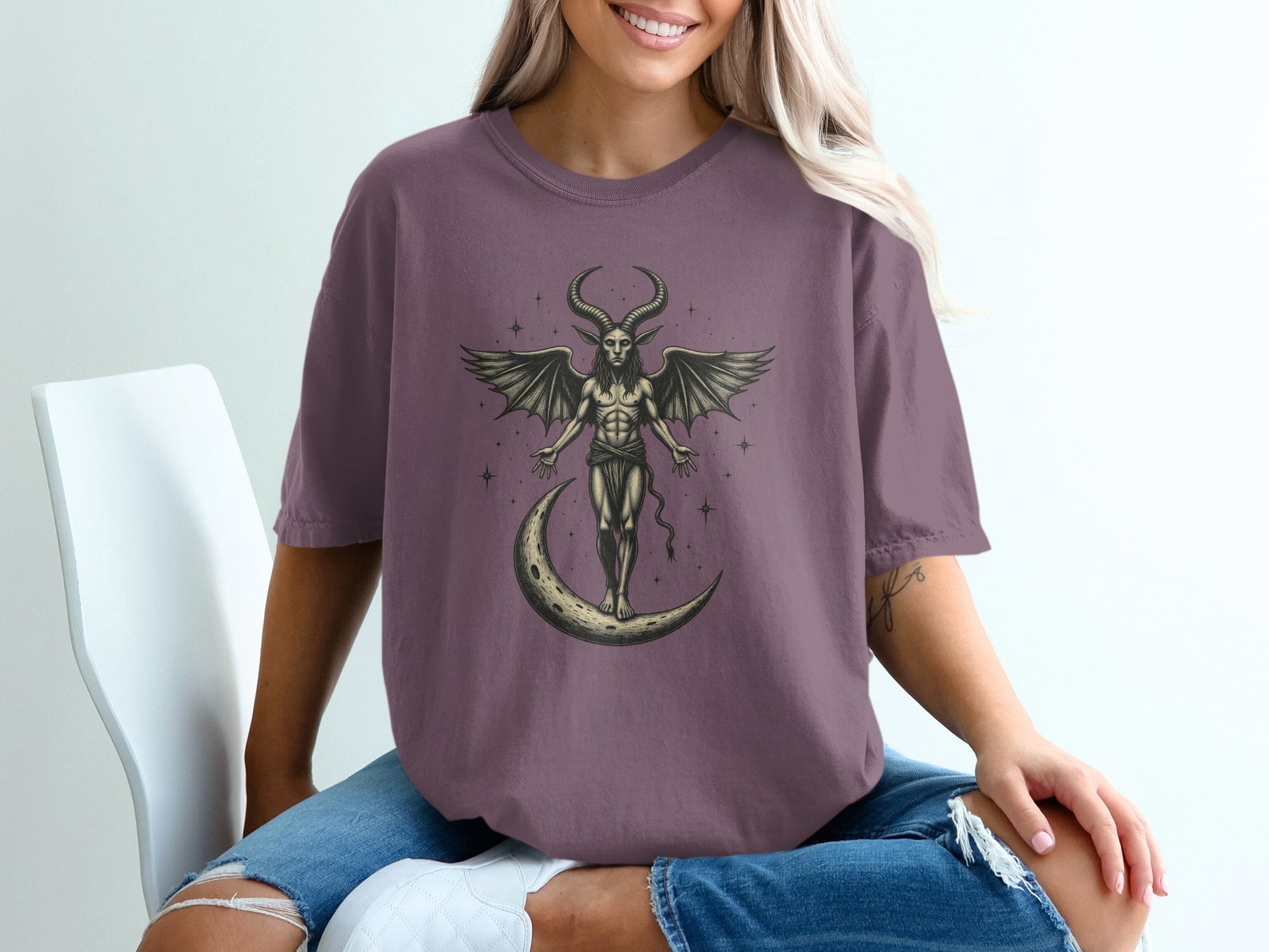 Celestial Winged Creature Graphic Tee product type