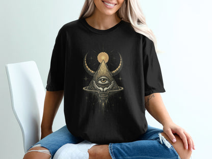 Mystical All-Seeing Eye Graphic Tee Shirt product