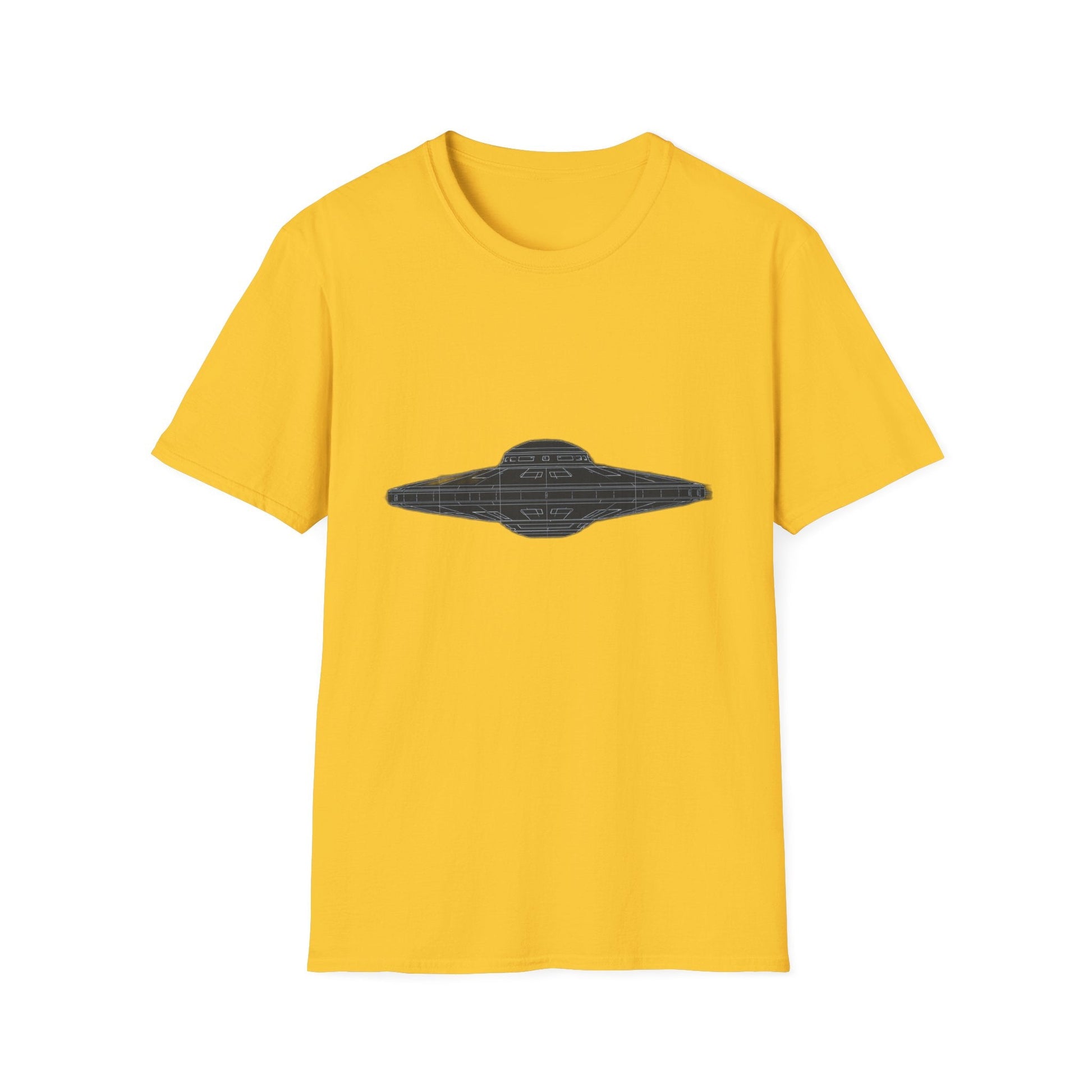 Stylish UFO Unisex Softstyle T-Shirt, Casual Tee, Space Lover Gift, Everyday Wear, Unique Graphic Shirt - IconVexa