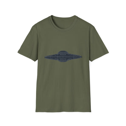 Stylish UFO Unisex Softstyle T-Shirt, Casual Tee, Space Lover Gift, Everyday Wear, Unique Graphic Shirt - IconVexa