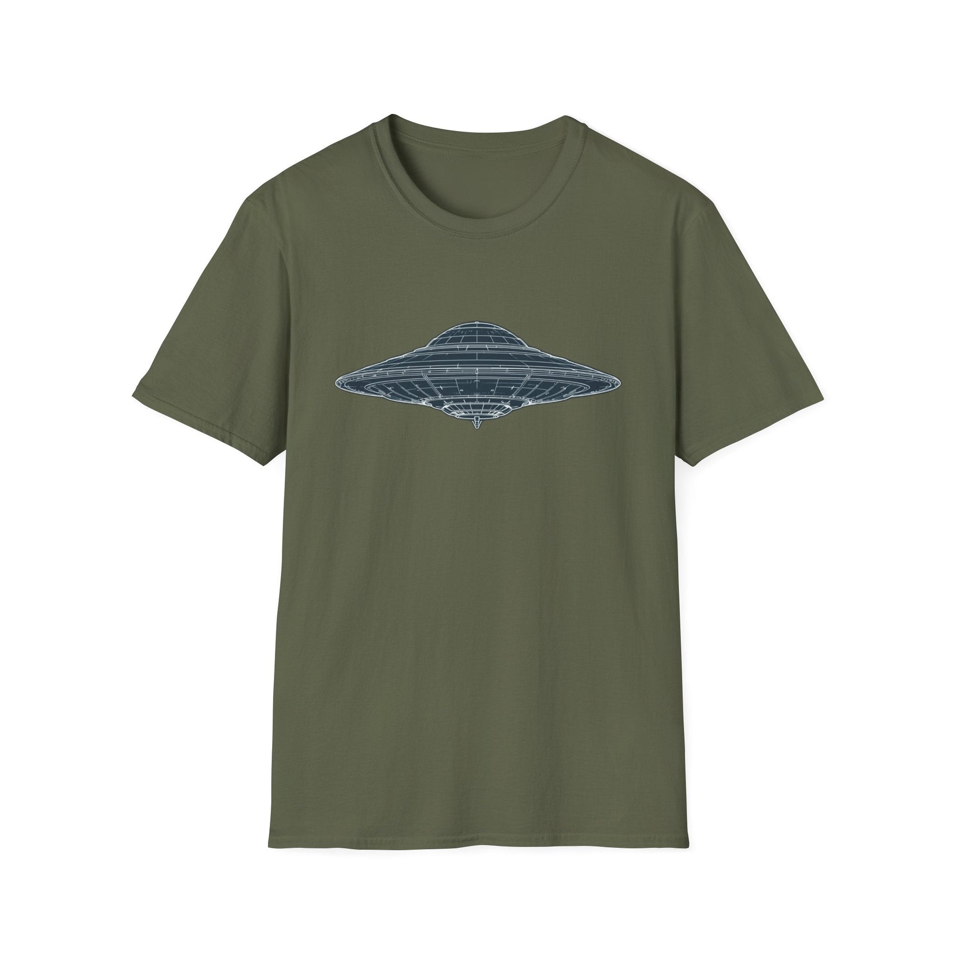 Unisex UFO Graphic T-Shirt, Fun Gift for Space Lovers, Casual Wear, Extra Soft T-Shirt, Birthday Gift, Geeky Apparel, Space Themed Clothing - IconVexa