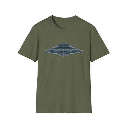 Unisex UFO Graphic T-Shirt, Fun Gift for Space Lovers, Casual Wear, Extra Soft T-Shirt, Birthday Gift, Geeky Apparel, Space Themed Clothing - IconVexa