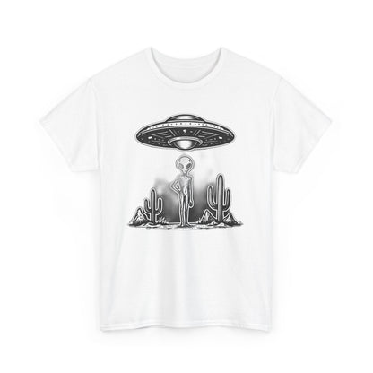 Alien Vibes Unisex Heavy Cotton Tee - Out of This World Design, Sci - Fi Shirt for Enthusiasts, Gift for Space Lovers, Graphic Tee, [...] - IconVexa