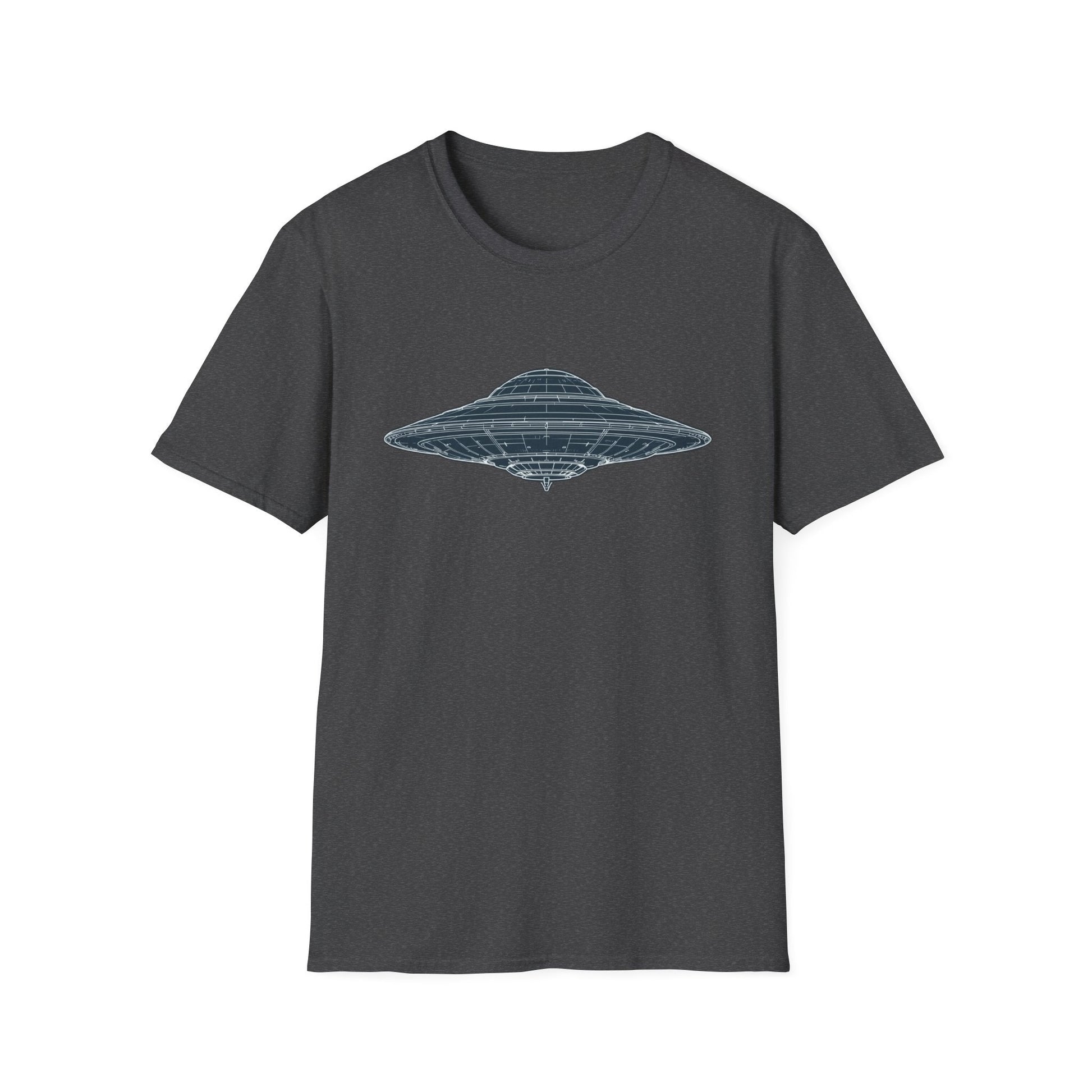 Unisex UFO Graphic T-Shirt, Fun Gift for Space Lovers, Casual Wear, Extra Soft T-Shirt, Birthday Gift, Geeky Apparel, Space Themed Clothing - IconVexa