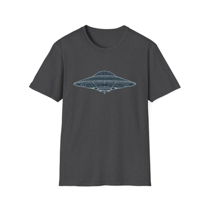 Unisex UFO Graphic T-Shirt, Fun Gift for Space Lovers, Casual Wear, Extra Soft T-Shirt, Birthday Gift, Geeky Apparel, Space Themed Clothing - IconVexa