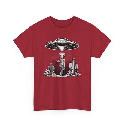 Alien Vibes Unisex Heavy Cotton Tee - Out of This World Design, Sci - Fi Shirt for Enthusiasts, Gift for Space Lovers, Graphic Tee, [...] - IconVexa
