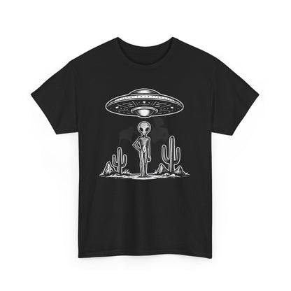 Alien Vibes Unisex Heavy Cotton Tee - Out of This World Design, Sci - Fi Shirt for Enthusiasts, Gift for Space Lovers, Graphic Tee, [...] - IconVexa