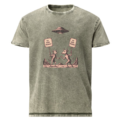 Alien Cow Protest UFO Shirt | Funny Space Tee with Cows & Saucer | Sci - Fi Graphic Gift Idea - IconVexa