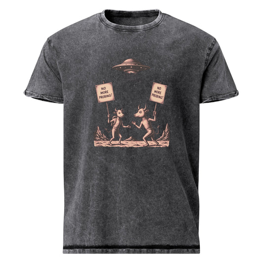 Alien Cow Protest UFO Shirt | Funny Space Tee with Cows & Saucer | Sci - Fi Graphic Gift Idea - IconVexa