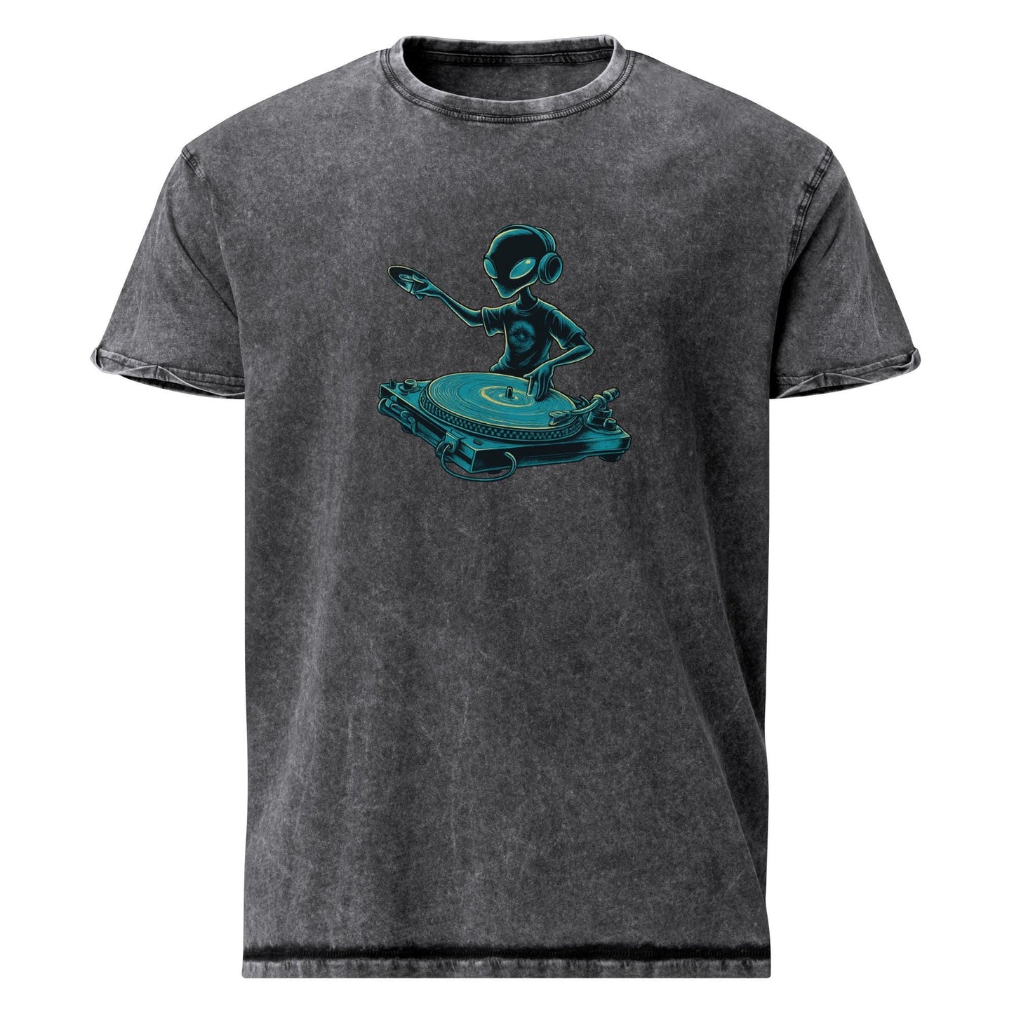Alien DJ Tee | Space Theme Shirt for Music Lovers | Sci - Fi Streetwear Graphic T-Shirt - IconVexa