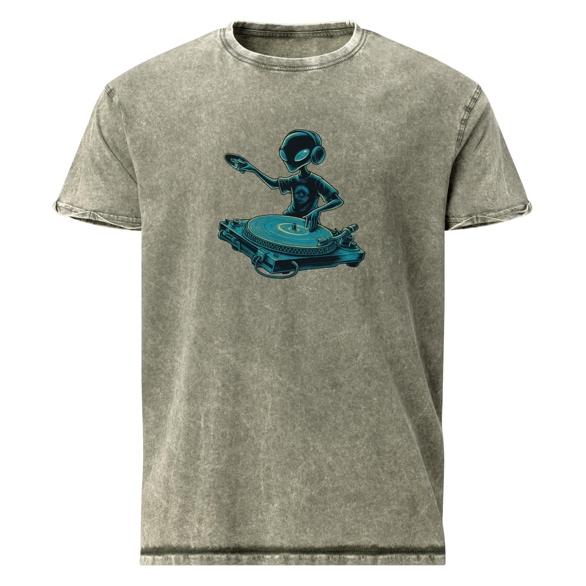 Alien DJ Tee | Space Theme Shirt for Music Lovers | Sci - Fi Streetwear Graphic T-Shirt - IconVexa