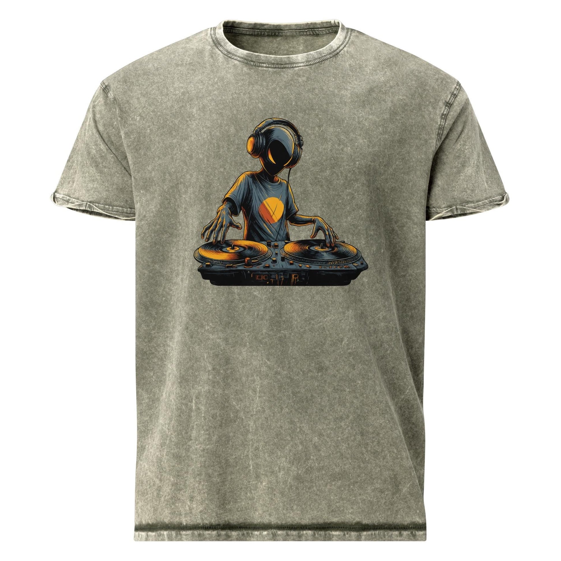 Alien DJ Tee | Space Theme Shirt for Music Lovers | Sci - Fi Streetwear Graphic T-Shirt - IconVexa