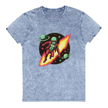 Alien Hero T-Shirt | Retro Sci - Fi Graphic Tee | Outer Space Adventure Shirt for Geeks - IconVexa