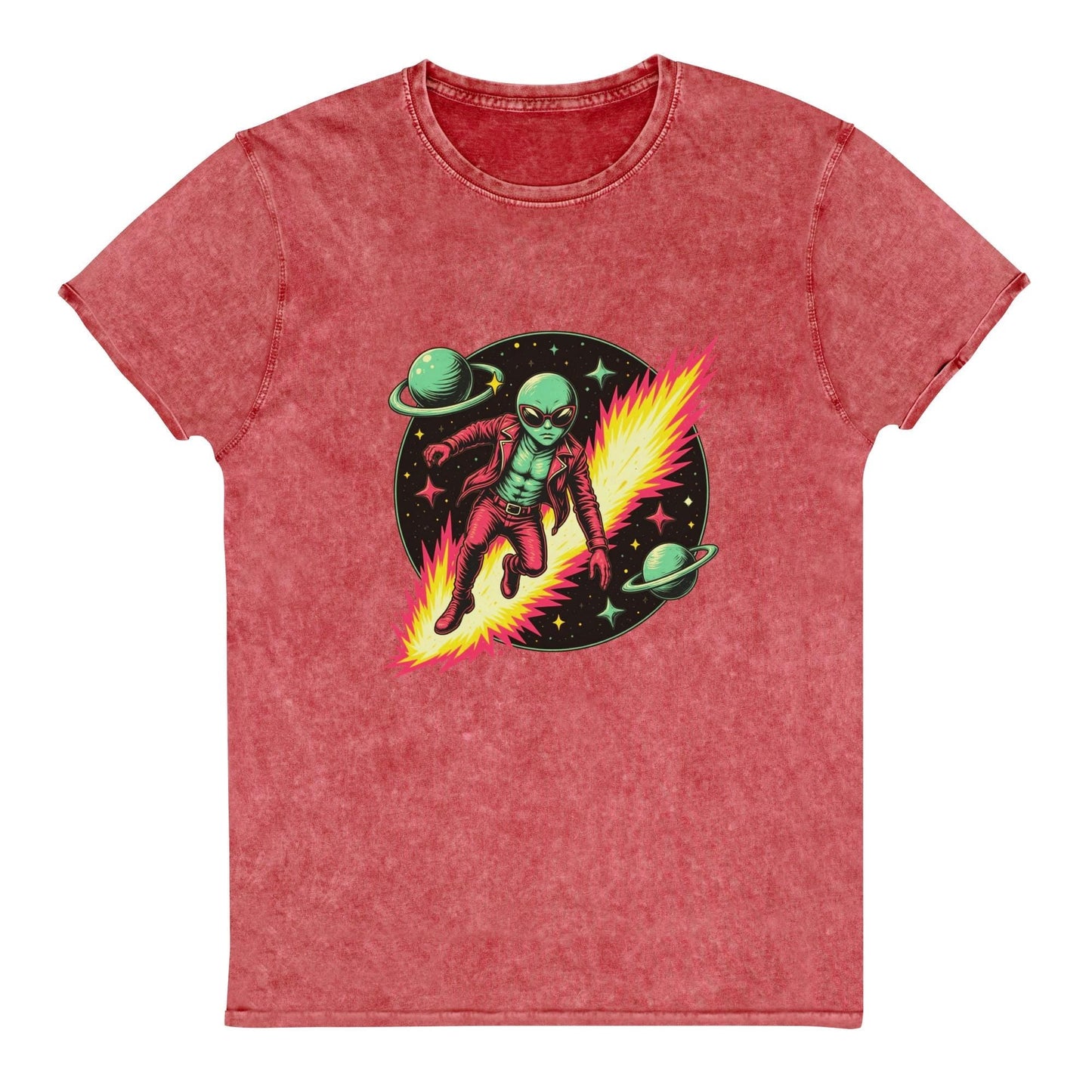 Alien Hero T-Shirt | Retro Sci - Fi Graphic Tee | Outer Space Adventure Shirt for Geeks - IconVexa