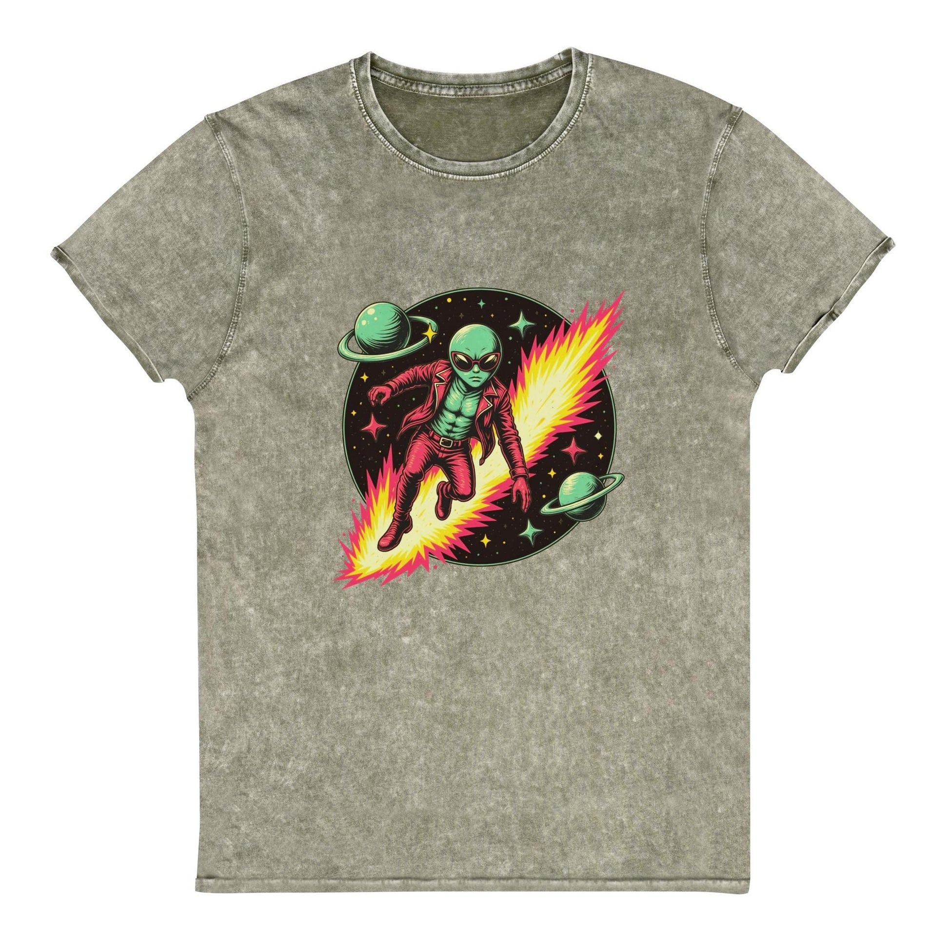 Alien Hero T-Shirt | Retro Sci - Fi Graphic Tee | Outer Space Adventure Shirt for Geeks - IconVexa