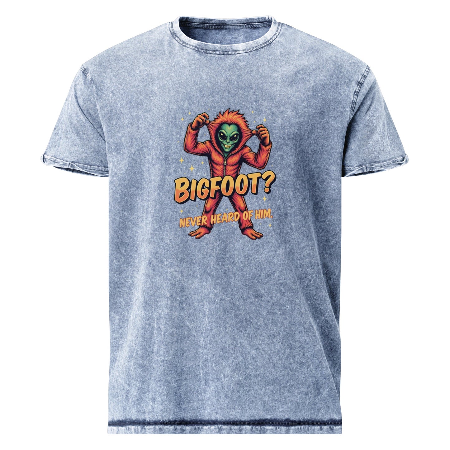 Alien in Bigfoot Costume Shirt | Funny UFO Tee for Halloween | Quirky Sci - Fi Graphic Top - IconVexa