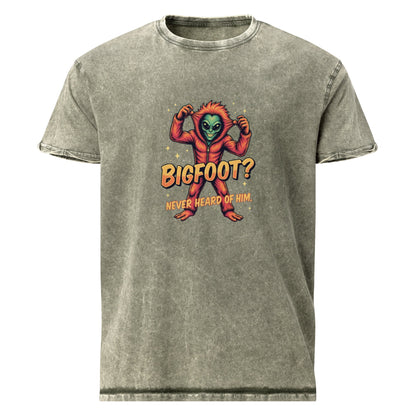 Alien in Bigfoot Costume Shirt | Funny UFO Tee for Halloween | Quirky Sci - Fi Graphic Top - IconVexa