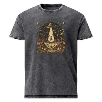 Alien Invasion Battle Shirt | Vintage Sci - Fi Graphic Tee | Space War UFO T-Shirt - IconVexa