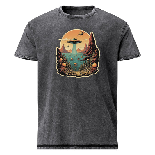 Alien Invasion Jellyfish Planet Tee | Retro Sci - Fi Space Shirt | Cool Graphic Gift Idea - IconVexa