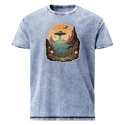Alien Invasion Jellyfish Planet Tee | Retro Sci - Fi Space Shirt | Cool Graphic Gift Idea - IconVexa