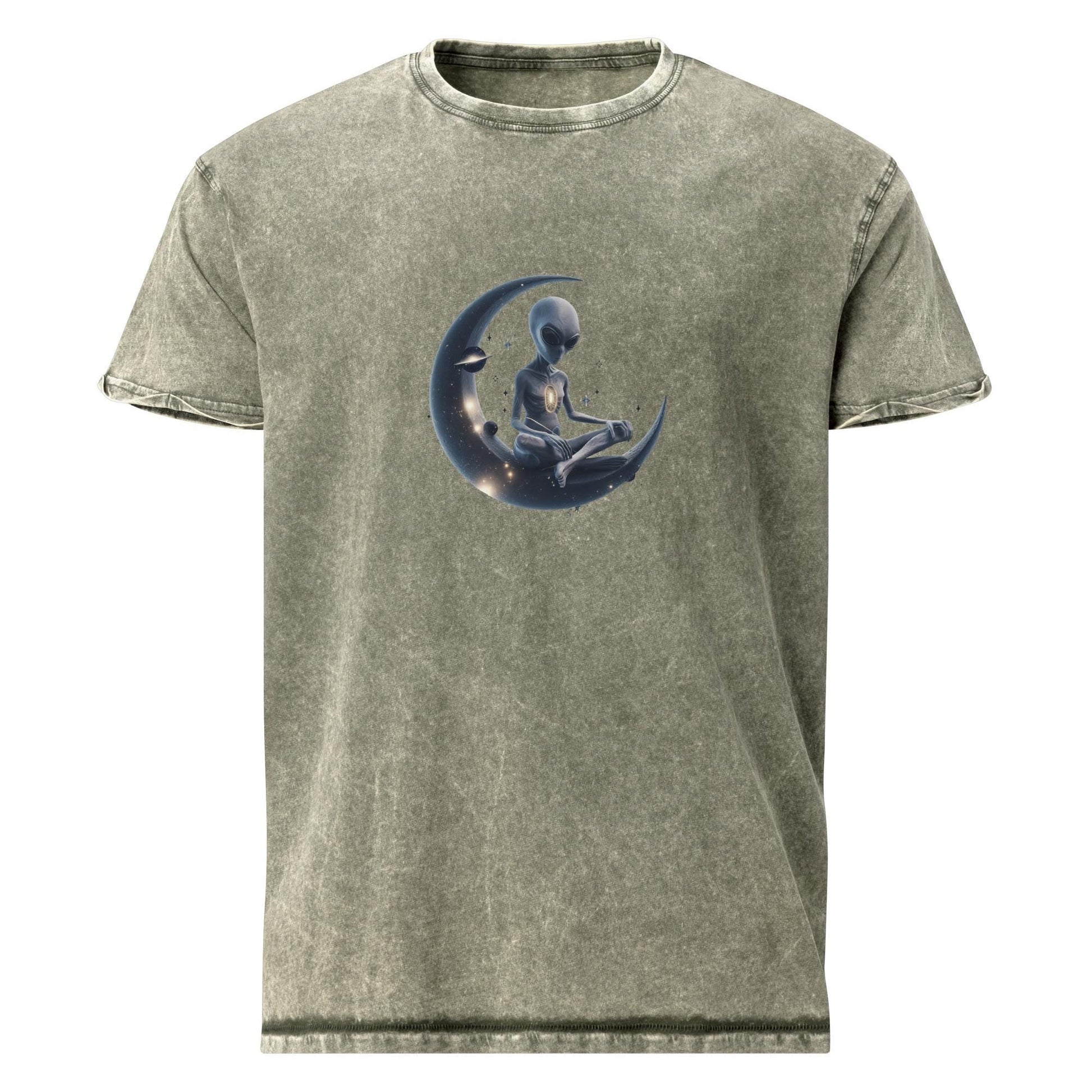 Alien Meditation Tee | Cosmic Inner Peace Shirt | Outer Space Graphic T-Shirt - IconVexa