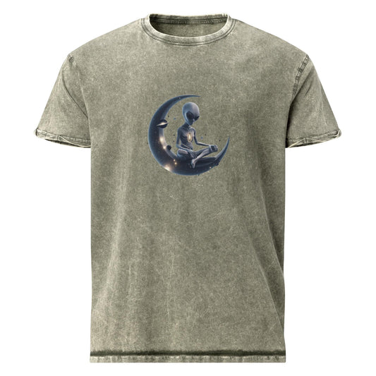 Alien Meditation Tee | Cosmic Inner Peace Shirt | Outer Space Graphic T-Shirt - IconVexa