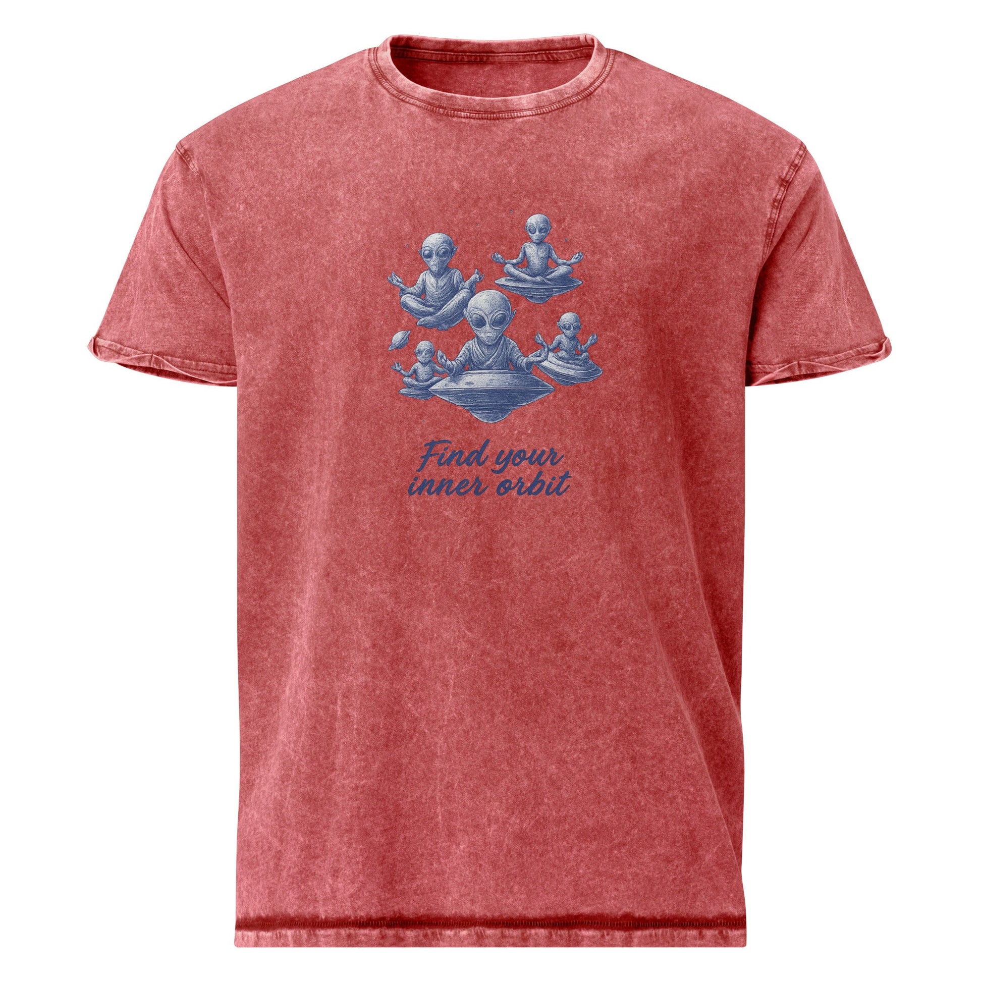 Alien Meditation Tee | Find Your Inner Orbit Shirt | Space - Themed Mindfulness T-Shirt - IconVexa