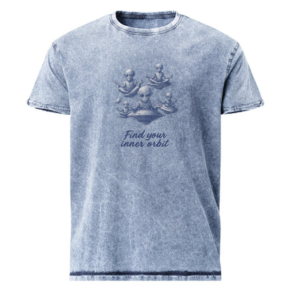 Alien Meditation Tee | Find Your Inner Orbit Shirt | Space - Themed Mindfulness T-Shirt - IconVexa