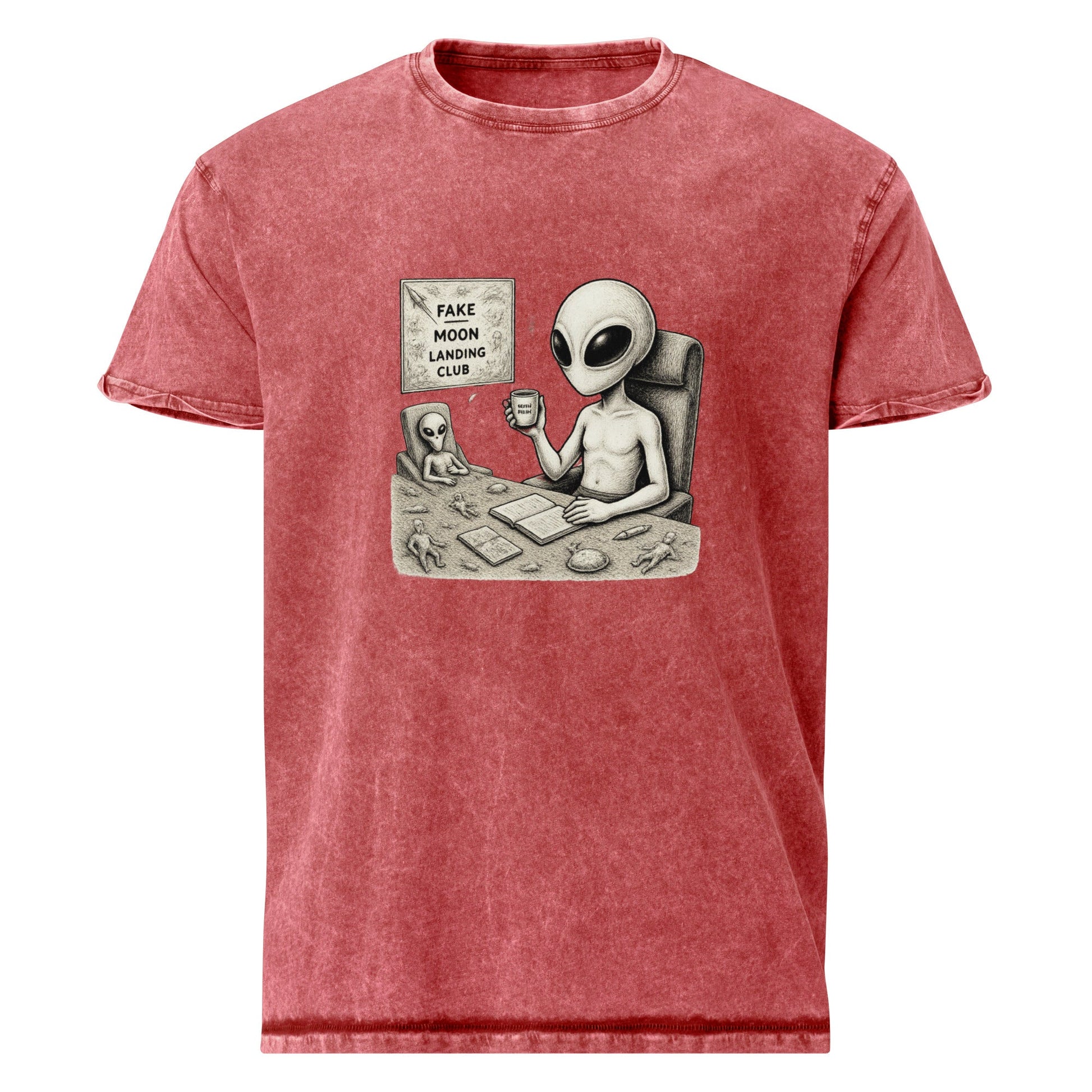 Alien Moon Conspiracy Tee | Funny Space Graphic for Geeks | Sci - Fi Truth Seeker T-Shirt - IconVexa