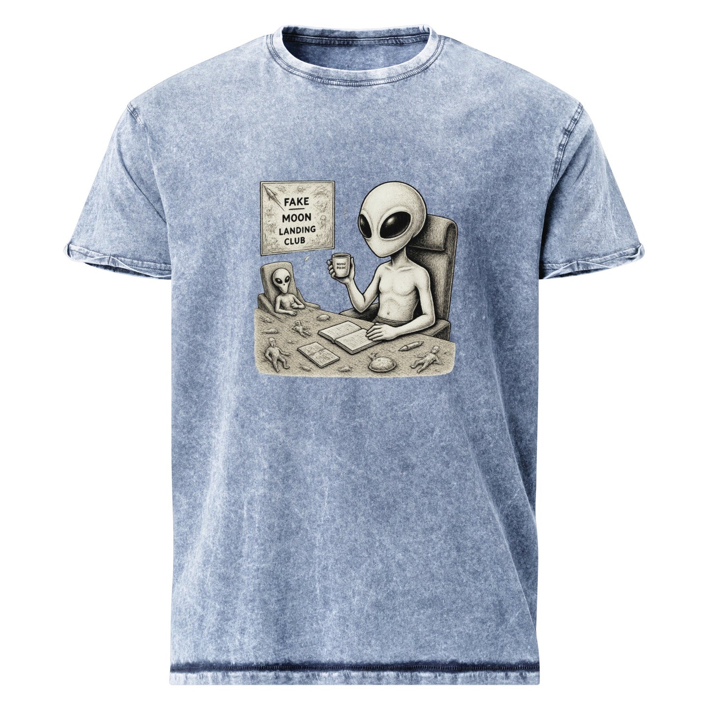 Alien Moon Conspiracy Tee | Funny Space Graphic for Geeks | Sci - Fi Truth Seeker T-Shirt - IconVexa