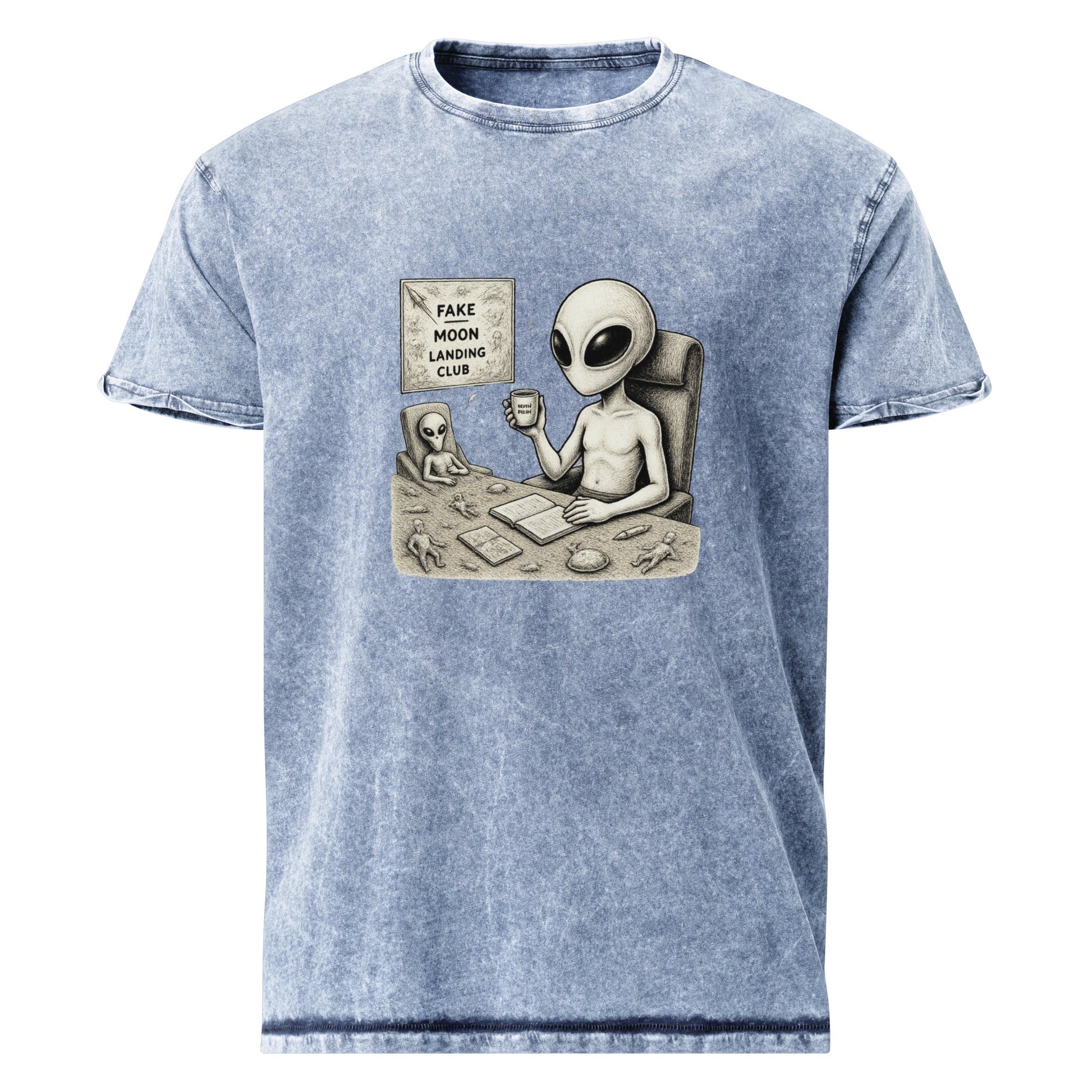 Alien Moon Conspiracy Tee | Funny Space Graphic for Geeks | Sci - Fi Truth Seeker T-Shirt - IconVexa