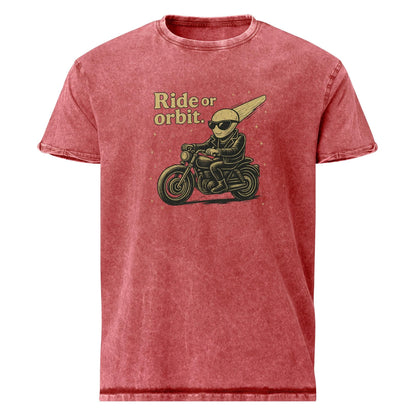 Alien Motorcycle Tee | Ride or Orbit Shirt | Space Theme Streetwear Graphic T-Shirt - IconVexa