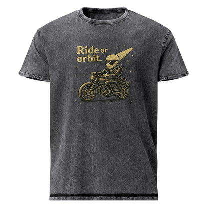Alien Motorcycle Tee | Ride or Orbit Shirt | Space Theme Streetwear Graphic T-Shirt - IconVexa