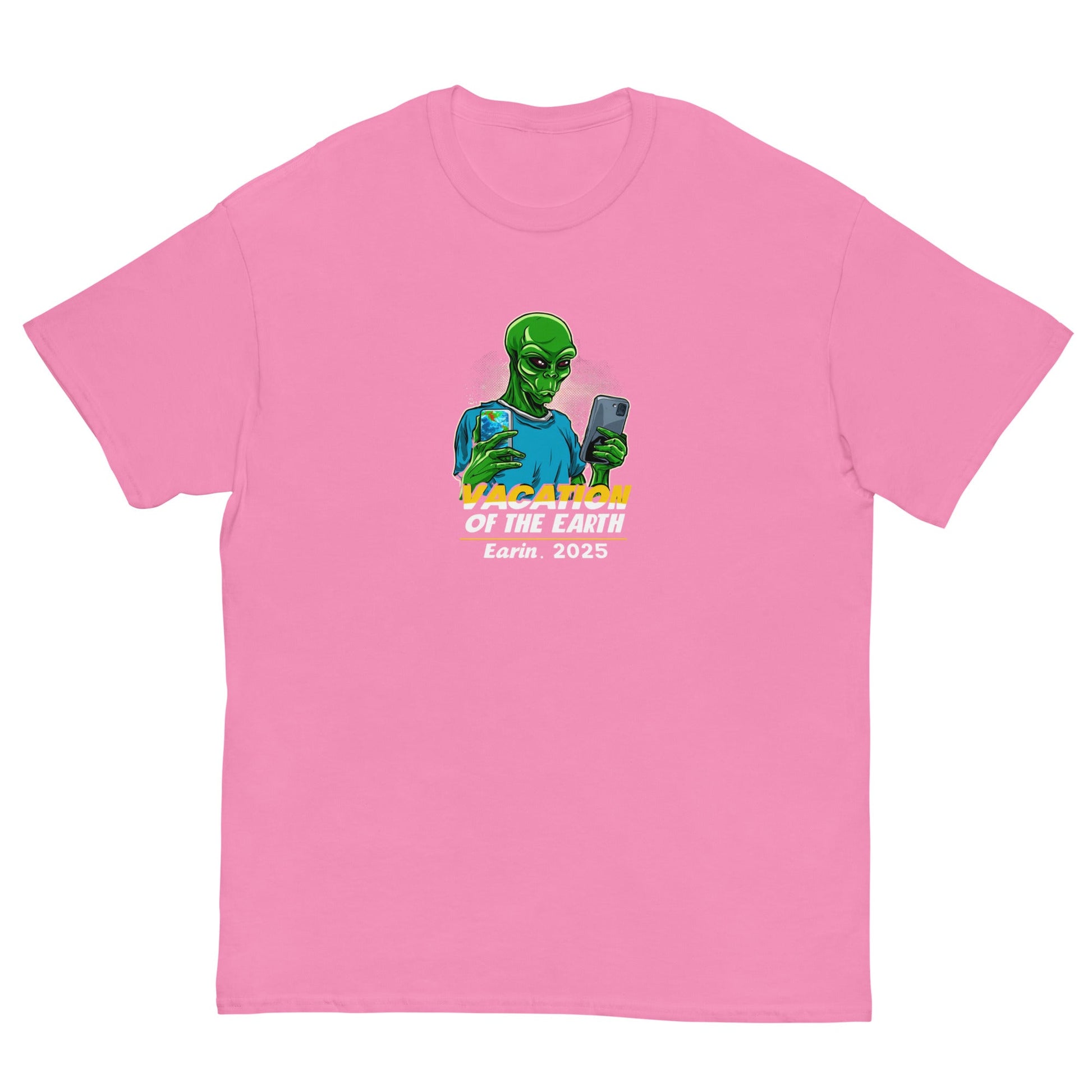 Alien Selfie Tee | Vacation on Earth 2025 Shirt | Funny Sci - Fi UFO Graphic T-Shirt - IconVexa