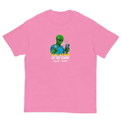 Alien Selfie Tee | Vacation on Earth 2025 Shirt | Funny Sci - Fi UFO Graphic T-Shirt - IconVexa