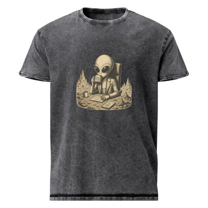 Alien Shirt Graphic | Space Conspiracy Coffee Tee | Fake Landing Club UFO T-Shirt - IconVexa