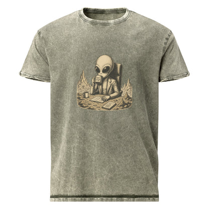 Alien Shirt Graphic | Space Conspiracy Coffee Tee | Fake Landing Club UFO T-Shirt - IconVexa