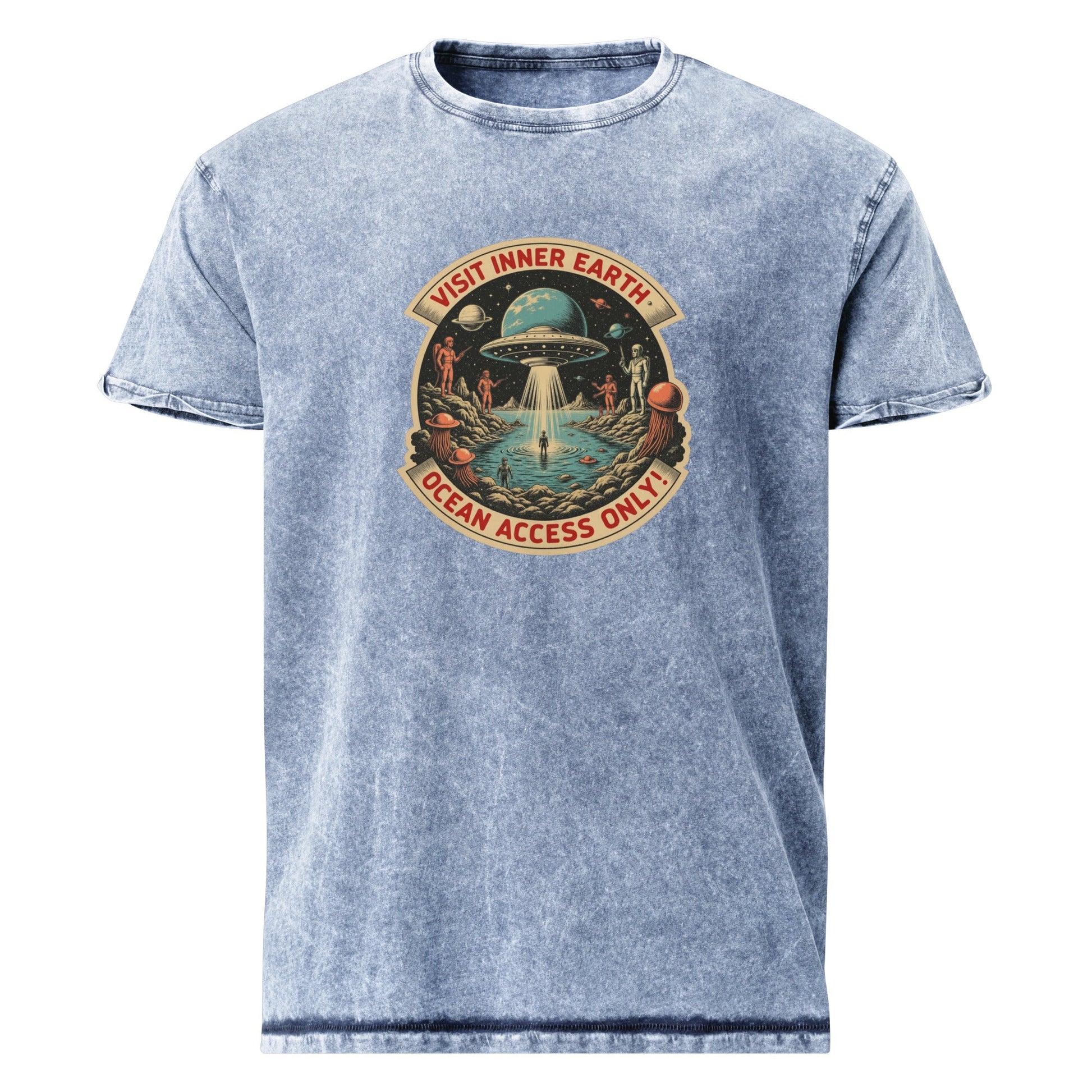 Alien Shirt | Visit Inner Earth Tee | Vintage Space Tourism Graphic - IconVexa