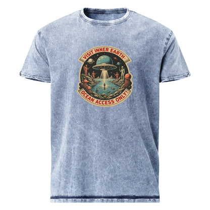 Alien Shirt | Visit Inner Earth Tee | Vintage Space Tourism Graphic - IconVexa